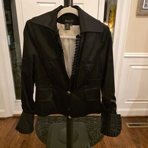 VENUS Black Women's Structured Blazer Jacket. Vintage. 6.
